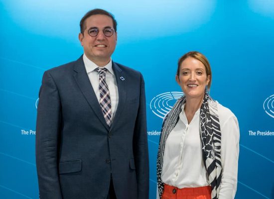 President Dr. Samuel Azzopardi met with the President of the European Parliament Roberta Metsola.